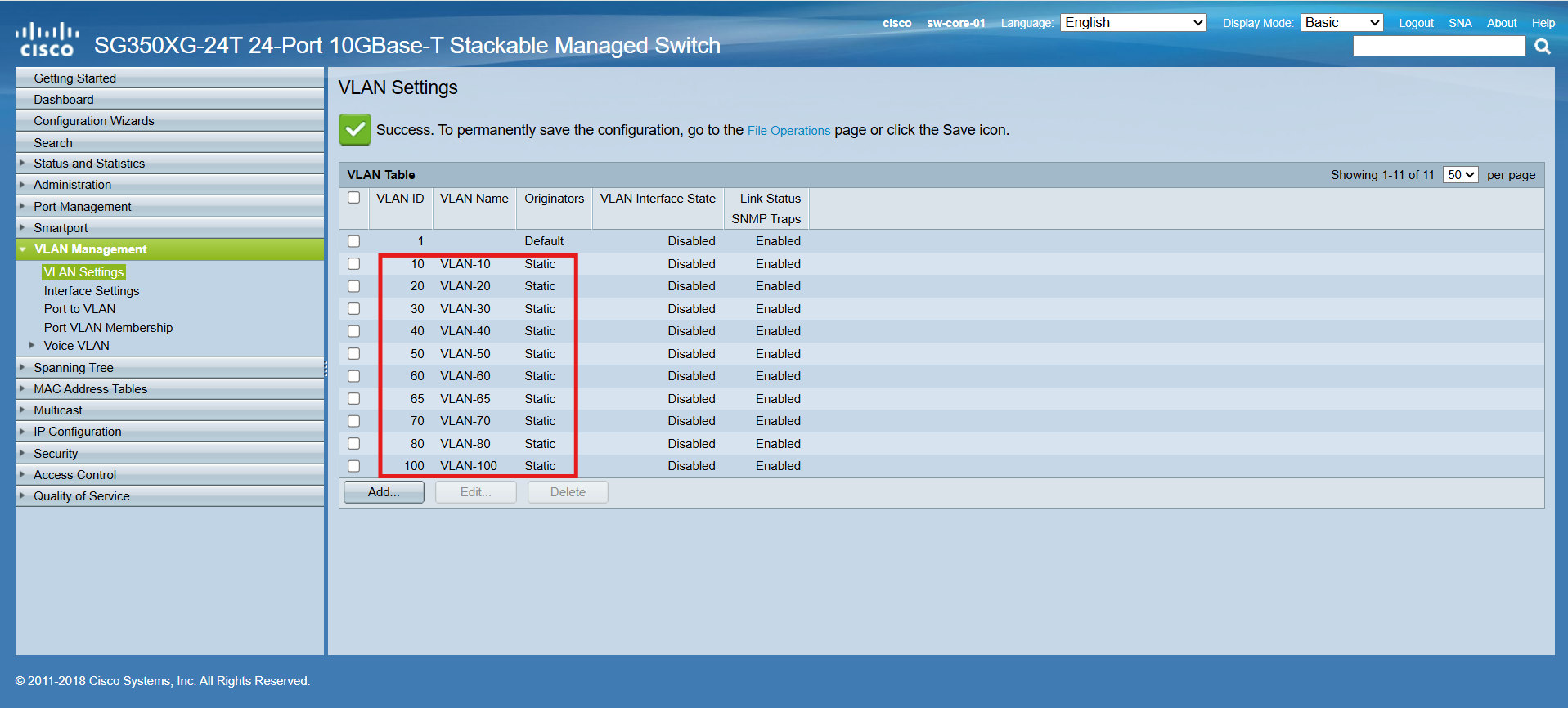 Building My Home Lab - Part 2:  Switch Fabric Configuration and VLAN Segmentation