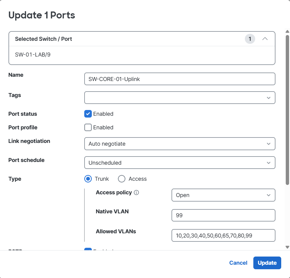 Building My Home Lab - Part 2:  Switch Fabric Configuration and VLAN Segmentation