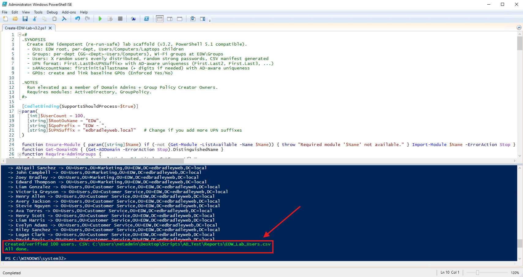 Building My Home Lab – Part 6: Adding Test Users & Groups to the Active Directory Domain