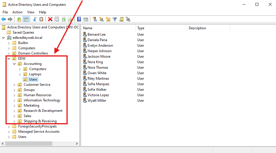 Building My Home Lab – Part 6: Adding Test Users & Groups to the Active Directory Domain